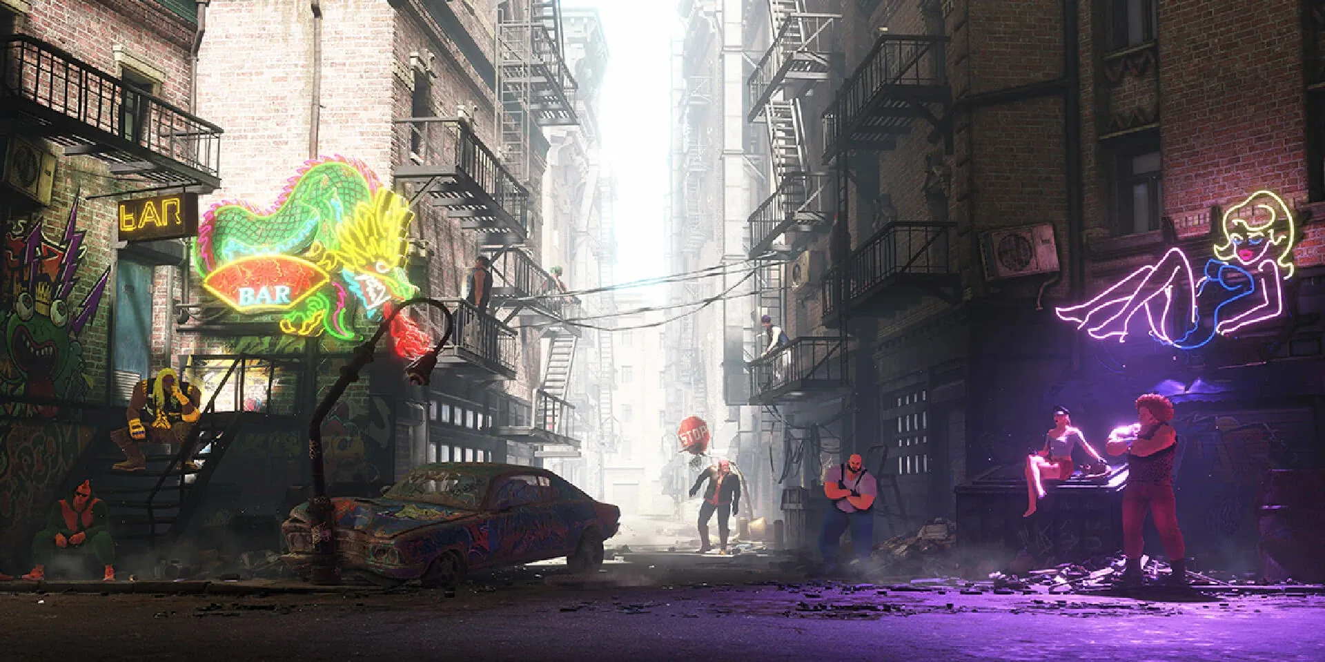 Metro City Downtown (Street Fighter 6 stage)